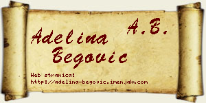 Adelina Begović vizit kartica